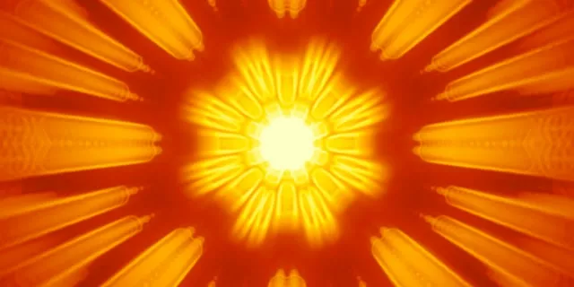 Radiant Yellow Neon Tunnel Vj Loop 60fps 2:1 Screensaver