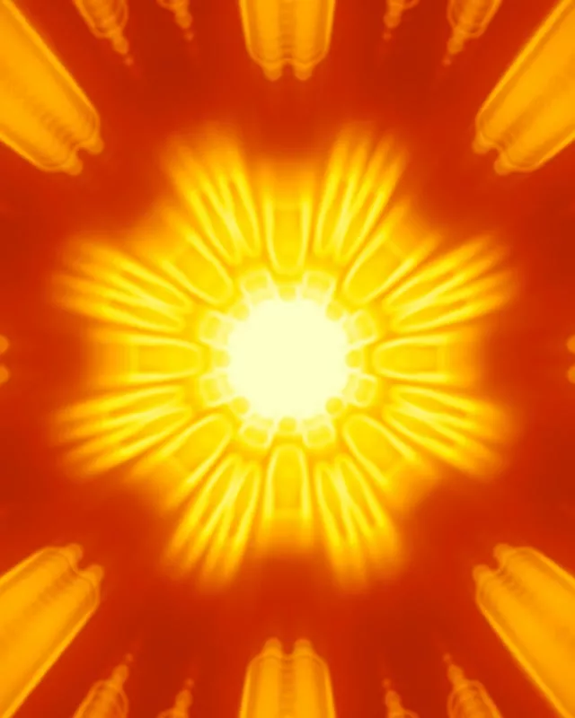 Radiant Neon Tunnel VJ Loop | 4:5 Instagram 60fps Screensaver