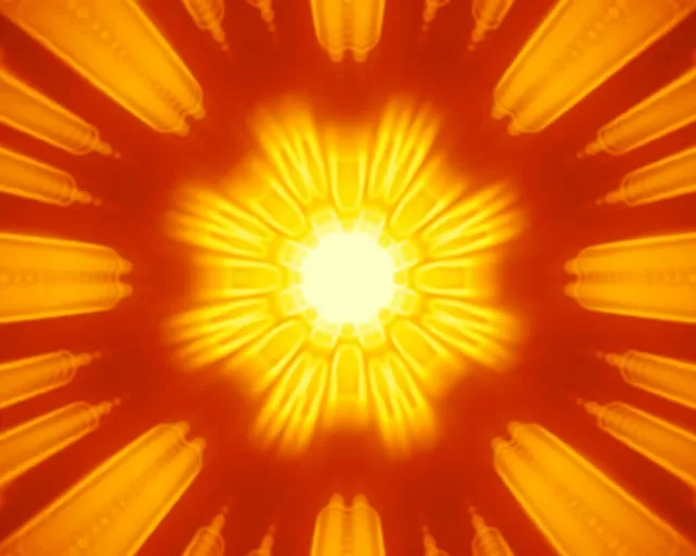 5:4 Industrial Neon Tunnel Radiant Burst VJ Loop 60fps Screensaver