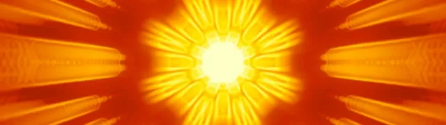 Radiant Yellow Sunburst Neon Tunnel VJ Loop 32:9 Ultrawide 60fps Screensaver