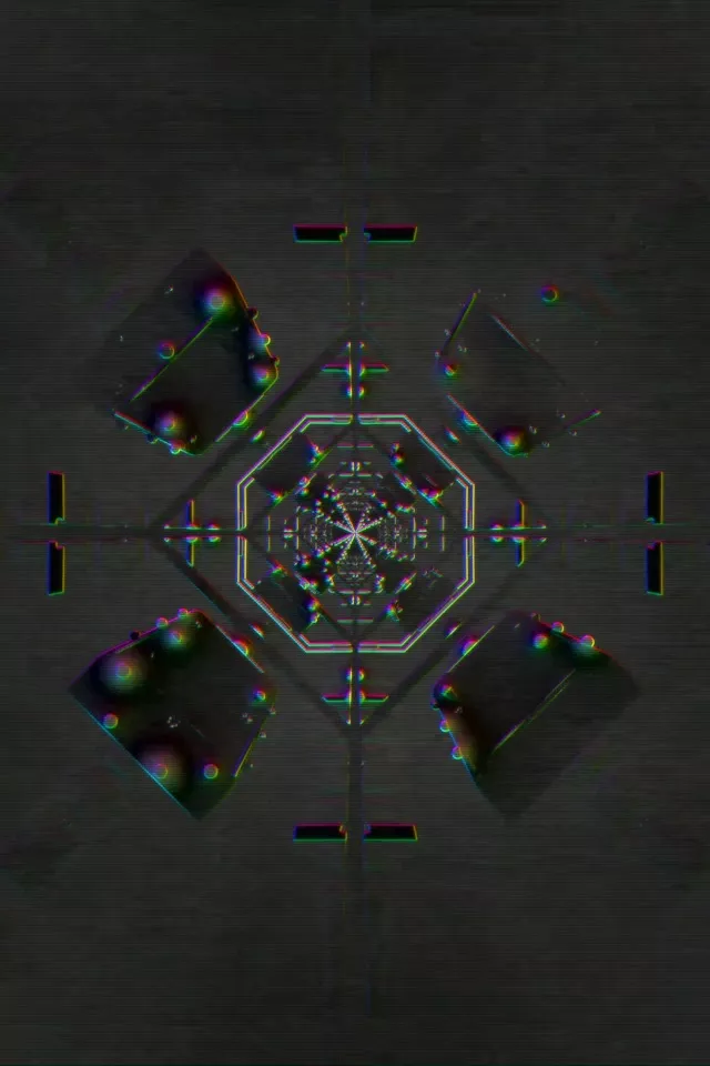Pulsating Neon Tunnel Kaleidoscope | 2:3 Portrait 60fps VJ Loop Screensaver