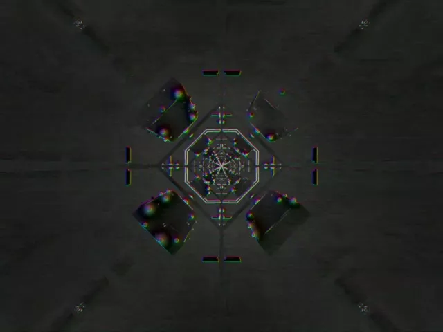 Neon Tunnel Kaleidoscope Grid 4:3 Classic 60fps VJ Loop Screensaver