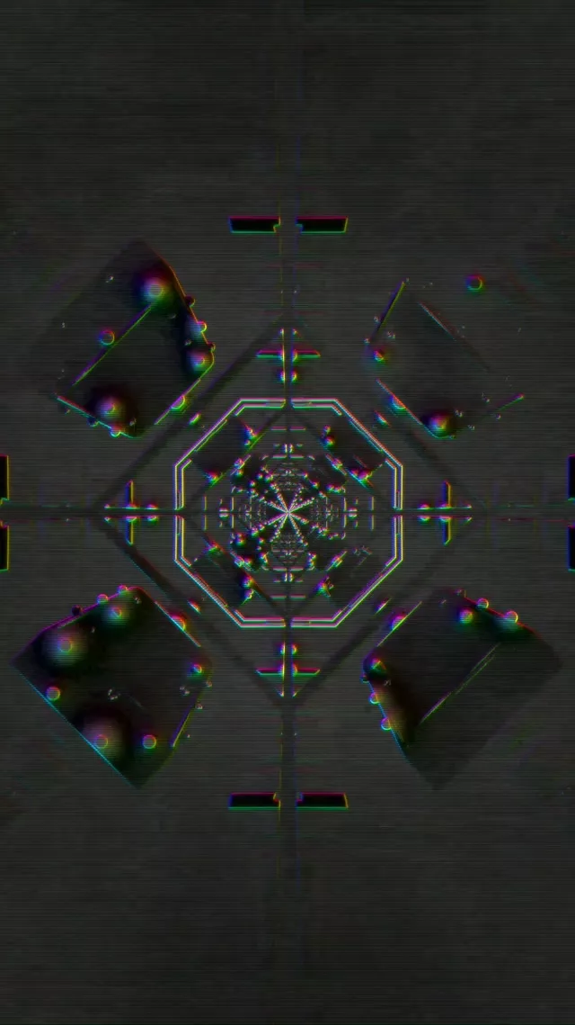 Neon Tunnel Kaleidoscope Vortex | 9:16 Reels | 60fps Screensaver Loop