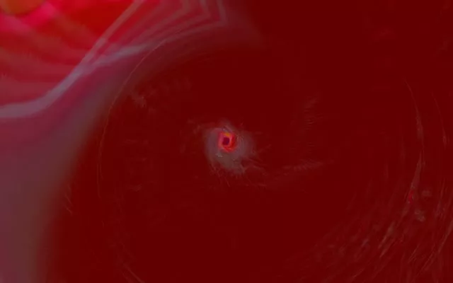 Neon Tunnel Red Spiral Vortex 16:10 Macbook 60fps Screensaver VJ Loop