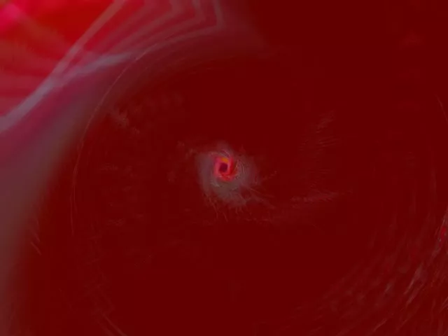 Pulsating Red Neon Tunnel VJ Loop 60fps 4:3 Classic Screensaver