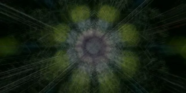 Neon Tunnel Pulsating Vortex - 2:1 Univisium 60fps Screensaver VJ Loop