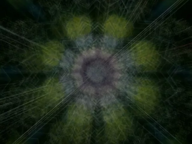Neon Tunnel Pulsating Vortex VJ Loop 4:3 Classic 60fps Screensaver