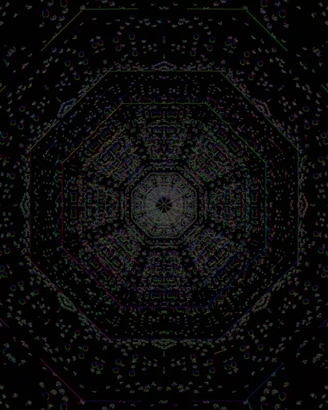 Neon Tunnel Vj Loop | 4:5 Instagram 60fps Screensaver Octagon Fractal