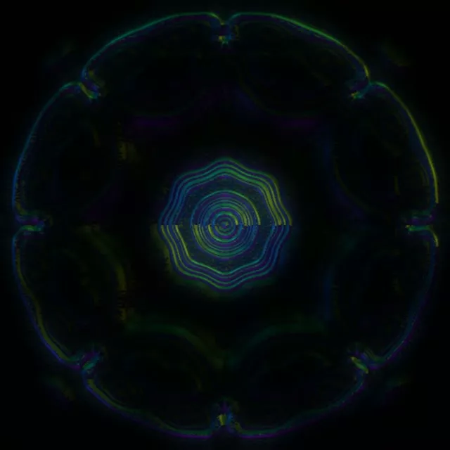 Pulsating Hexagon Neon Tunnel VJ Loop 1:1 Square 60fps Screensaver