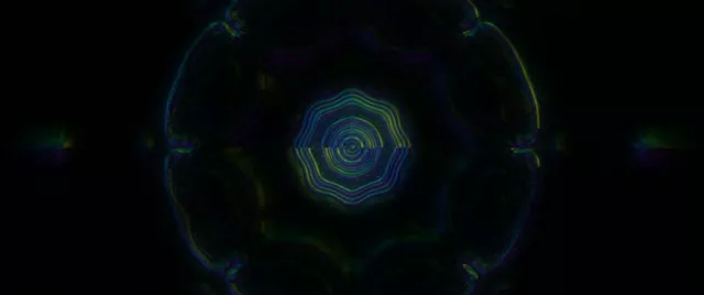Neon Tunnel Pulsating Hexagon Vortex - 2.39:1 Screensaver 60fps