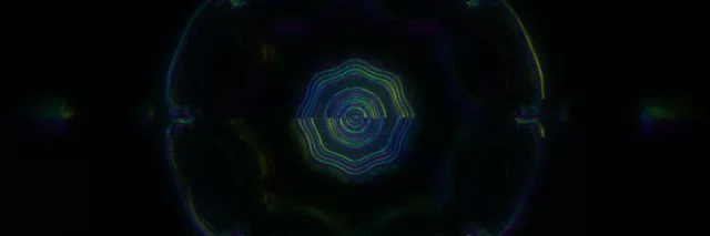 3:1 Triple Wide Neon Tunnel Spiraling Hexagon VJ Loop 60fps Screensaver