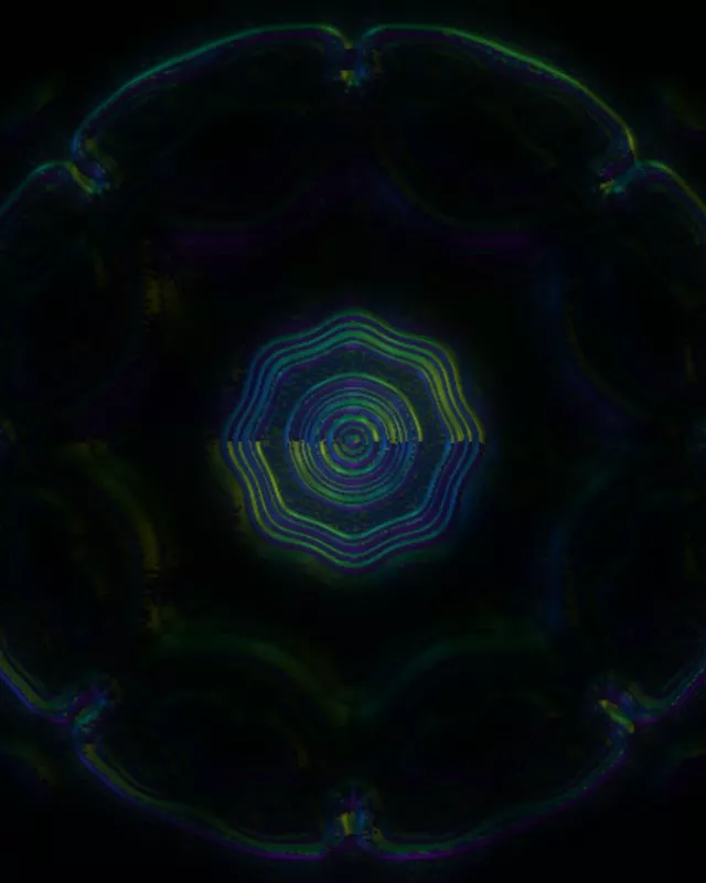 Neon Tunnel Pulsating Hexagon VJ Loop 4:5 Instagram 60fps Screensaver