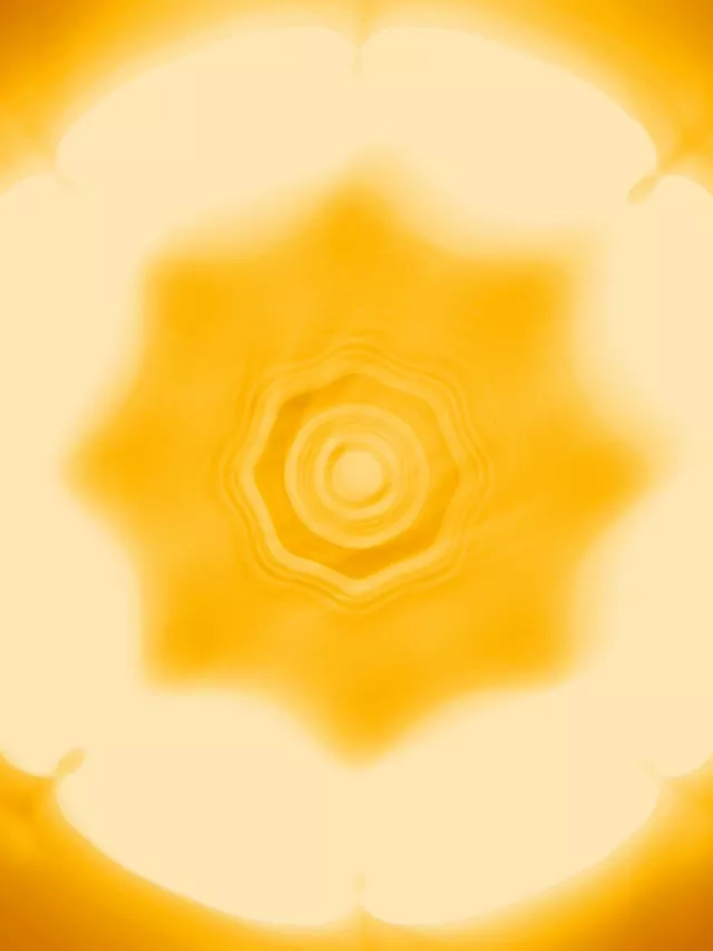 Golden Concentric Neon Tunnel VJ Loop 3:4 iPad Portrait 60fps Screensaver