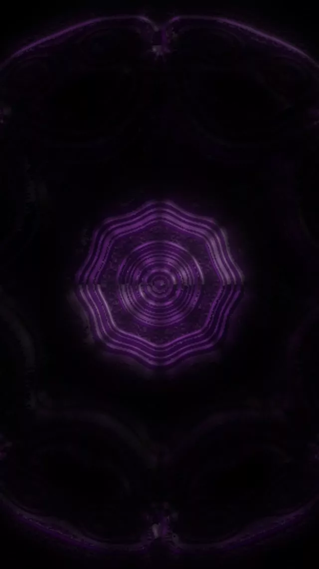 9:16 Reels Neon Tunnel Pulsating Purple Hexagon VJ Loop 60fps Screensaver