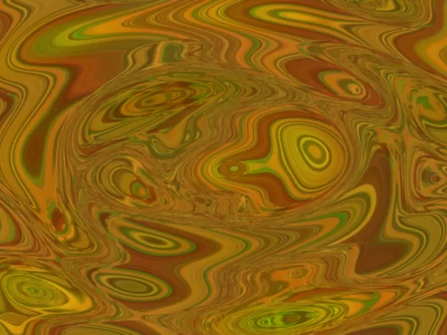 Hypnotic Gold Swirl Neon Tunnel VJ Loop 60fps 4:3 Classic Screensaver