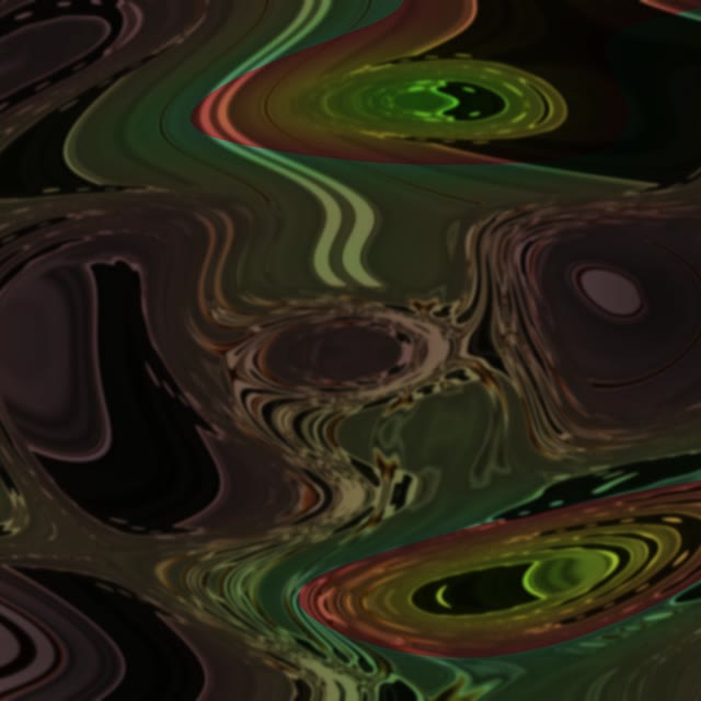 Neon Tunnel 1:1 Square 60fps Screensaver - VJ Loop Green Brown Swirling Motion Background