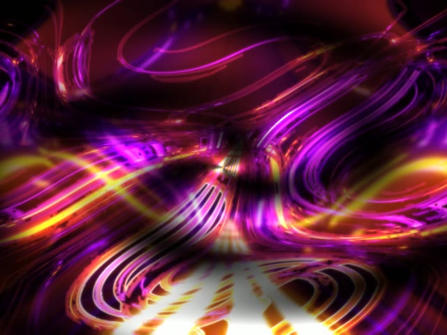 Neon Tunnel VJ Loop 4:3 Classic 60fps Screensaver Purple Pink Yellow Swirls