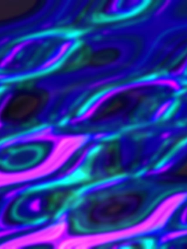 Neon Tunnel VJ Loop 3:4 iPad Portrait 60fps Screensaver Cyan Magenta Curves