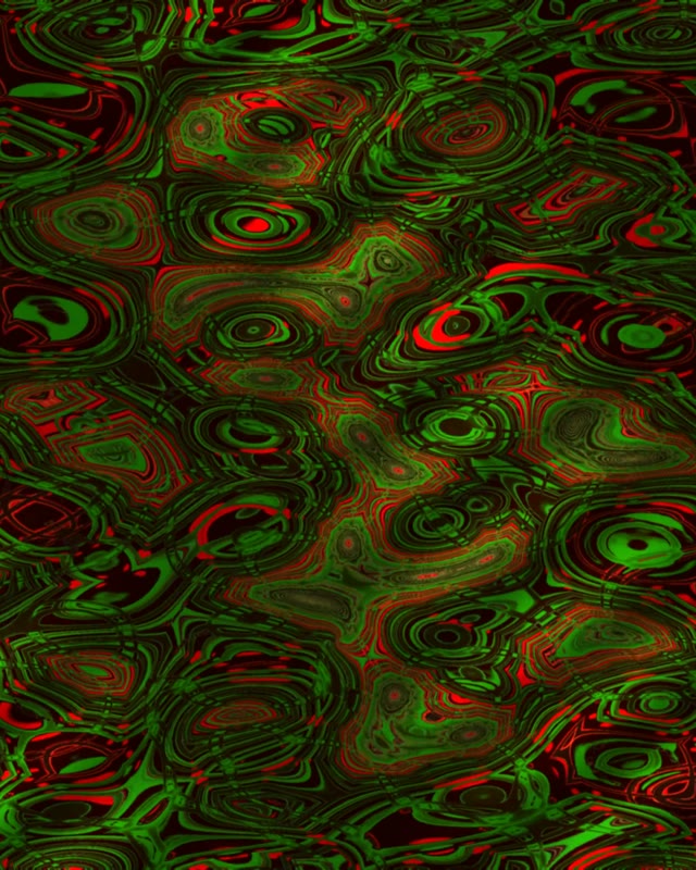 Neon Tunnel VJ Loop 4:5 Instagram 60fps Screensaver Green Red Swirls