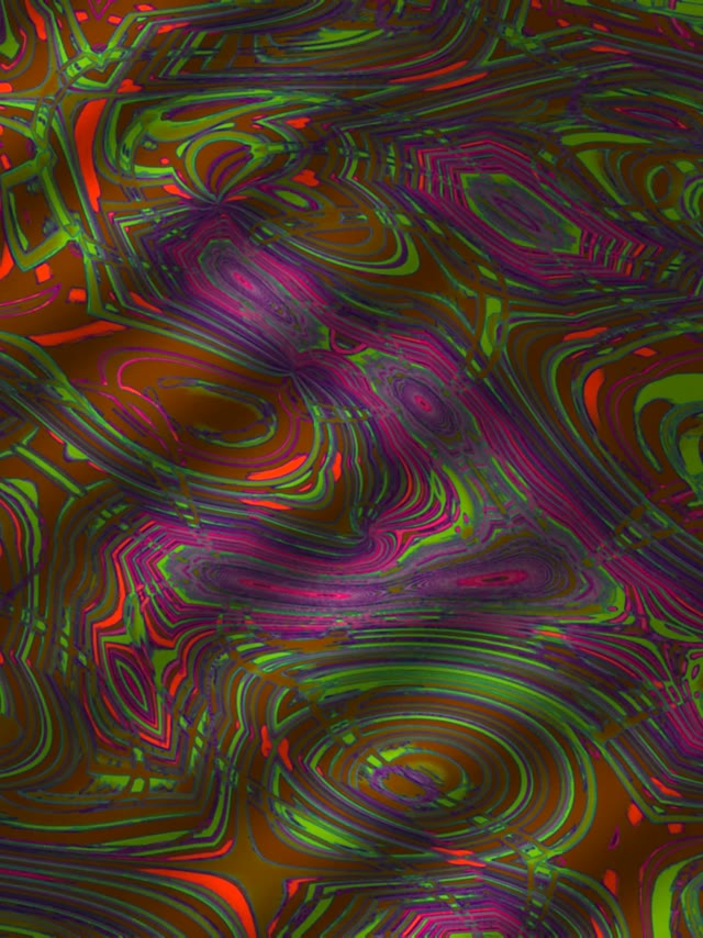 Neon Tunnel VJ Loop 3:4 iPad Portrait 60fps Screensaver Psychedelic Swirls