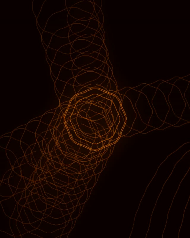 Orange Neon Tunnel VJ Loop 4:5 Instagram 60fps Screensaver Motion