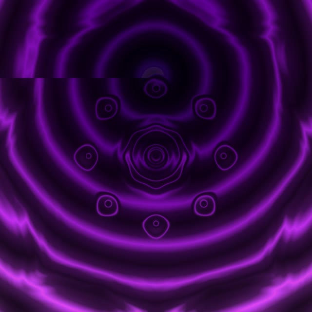 Purple Neon Tunnel VJ Loop 1:1 Square 60fps Screensaver Motion Background
