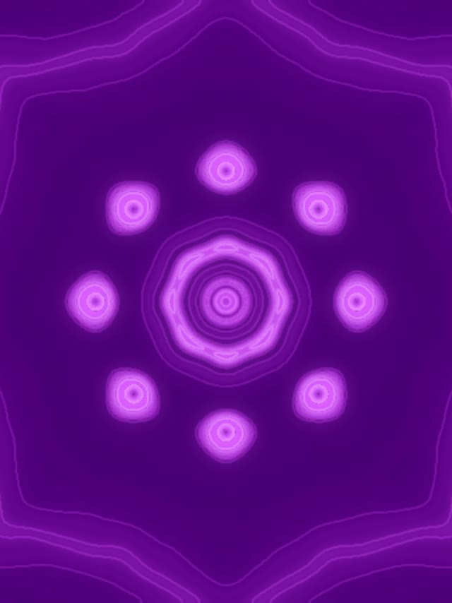 Purple Neon Tunnel Circles 3:4 iPad Portrait 60fps VJ Loop Screensaver