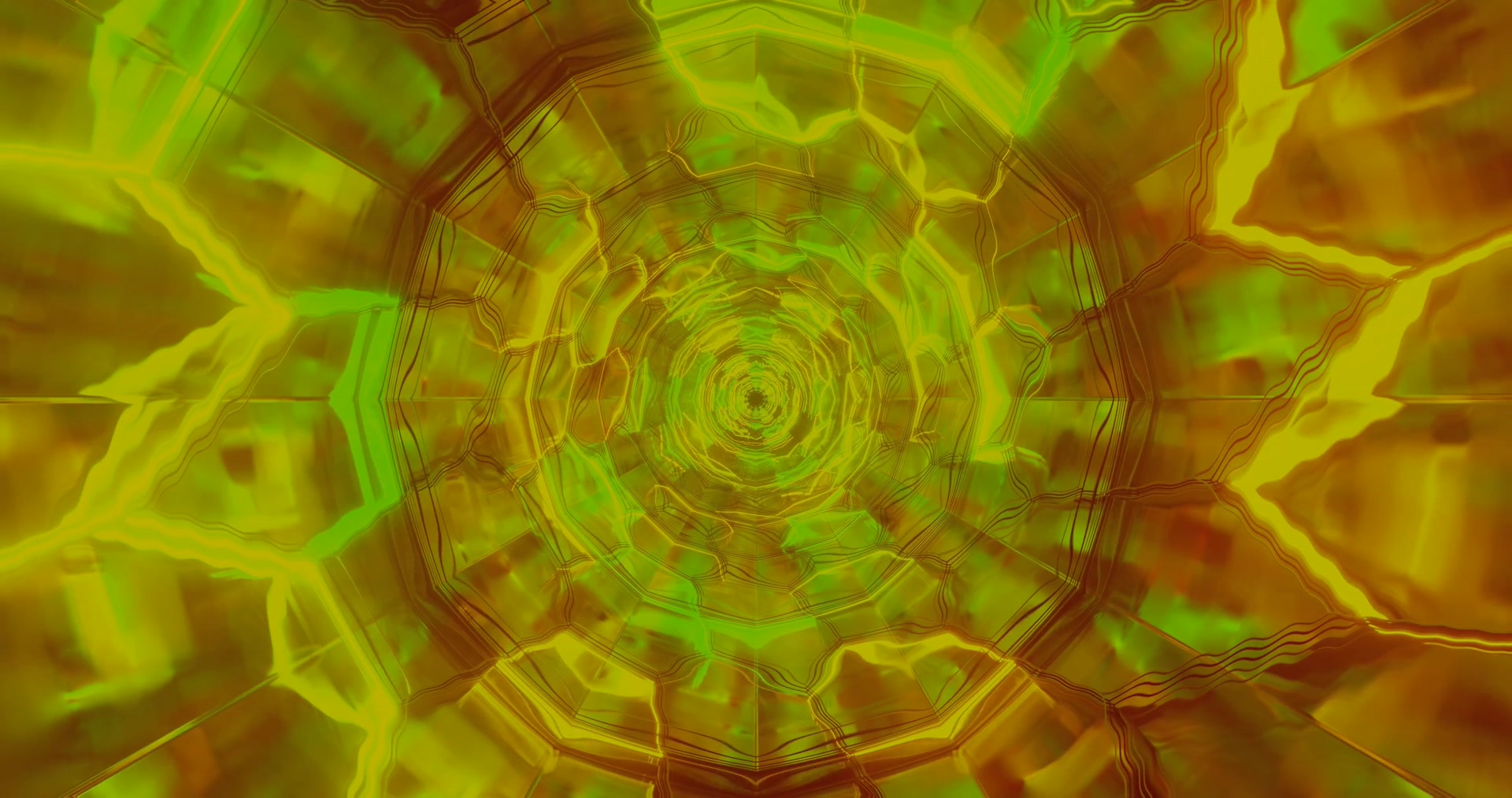 Neon Tunnel Berde Ginto Screensaver 4K UHD 60fps Vj Loop screensaver pc