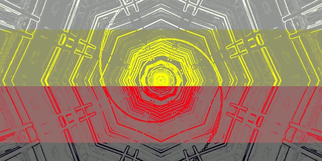 Neon Tunnel Cyan Berdeng Octagon Vortex VJ Loop 2:1 Univisium 60fps Screensaver