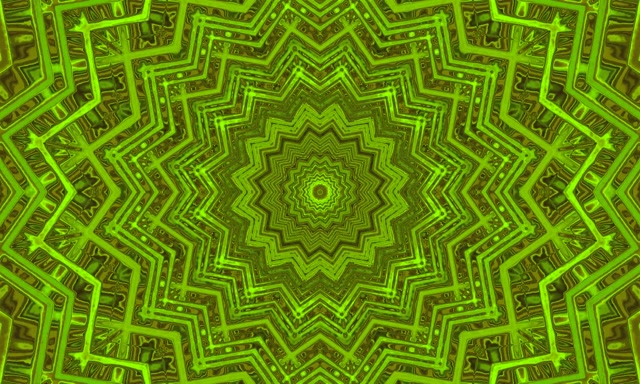 Luntiang Bituin Neon Tunnel Screensaver 5:3 Wide 60fps VJ Loop