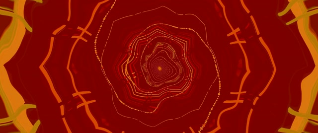 Neon Tunnel Octagon Vortex Dilaw Pula 2.39:1 Cinemascope 60fps Screensaver Vj Loop