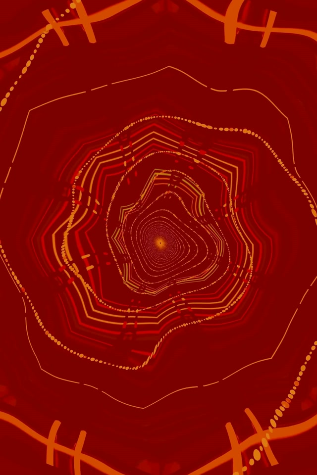 Neon Tunnel VJ Loop 2:3 Photo Portrait 60fps Screensaver Octagon Vortex