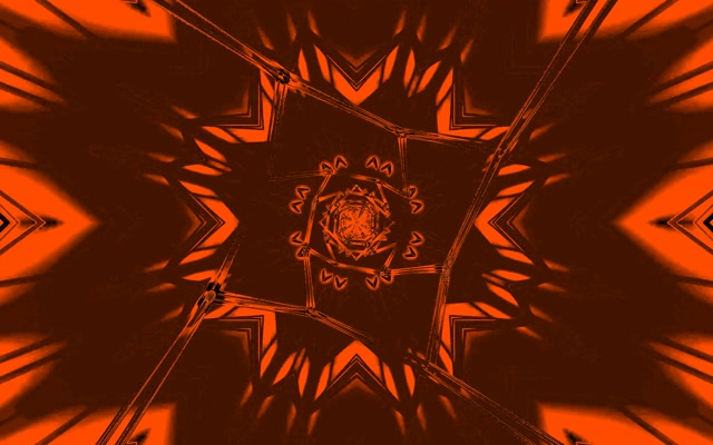 Red Star Fractal Neon Tunnel Vj Loop 16:10 Macbook 60fps Screensaver