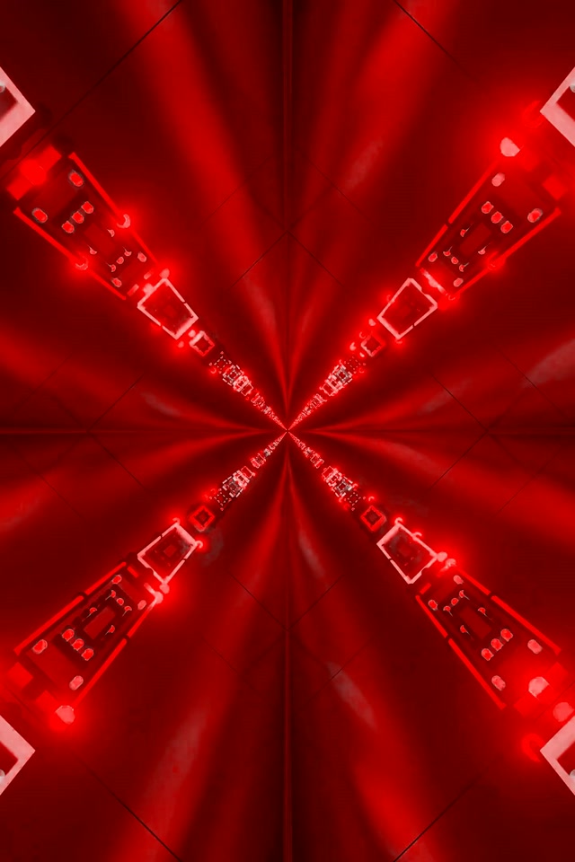 Pulang Neon Tunnel X-Mirror VJLoops 2:3 Photo Portrait 60fps Screensaver