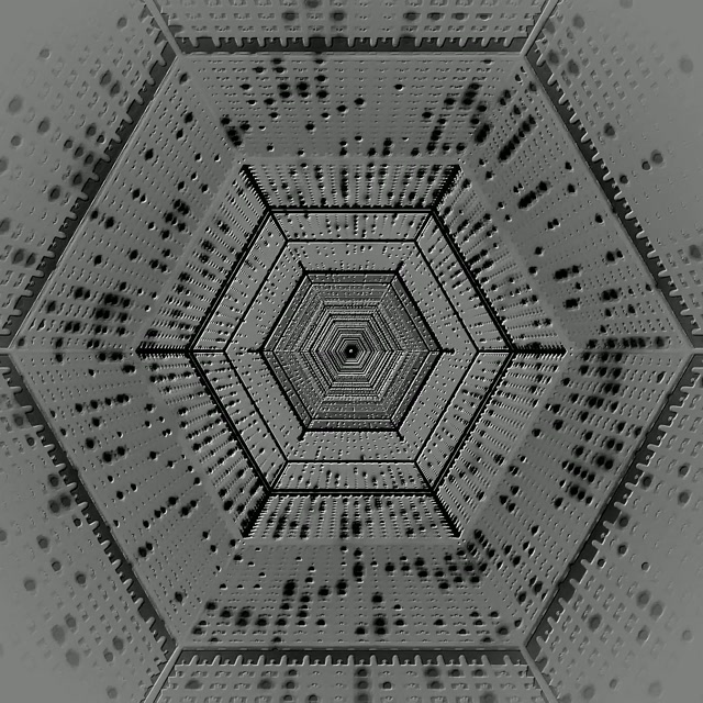 Hexagon Neon Tunnel Abo na Screensaver 1:1 Parisukat 60fps VJ Loop