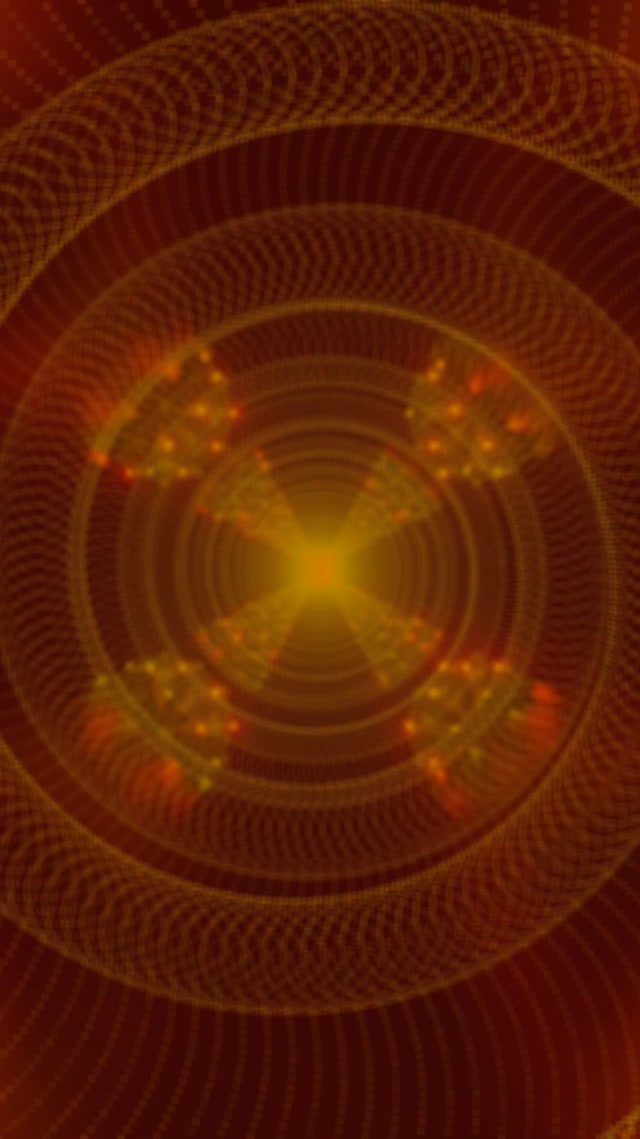 Neon Tunnel Gintong Fractal Orb Vortex VJ Loop 9:16 Reels 60fps Screensaver