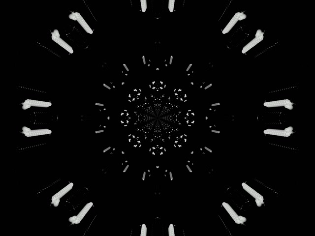 Neon Tunnel Fractal Kaleidoscope Burst VJLoops 4:3 Classic 60fps Screensaver