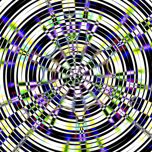 Neon Tunnel Concentric Circle Vortex VJ Loop 1:1 Square 60fps Screensaver