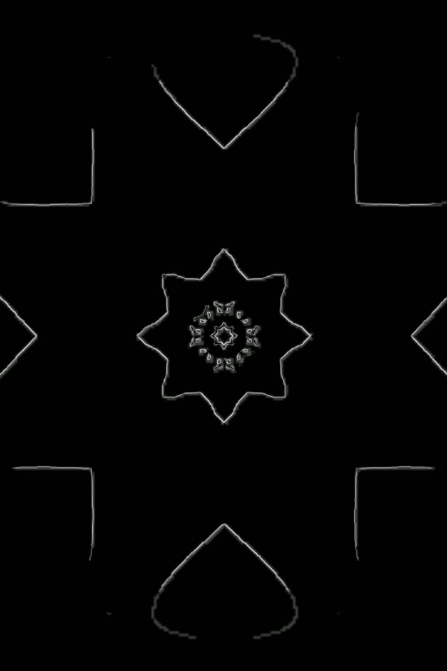 Neon Tunnel Madilim na Snowflake Mandala 2:3 Photo Portrait 60fps Screensaver VJ Loop