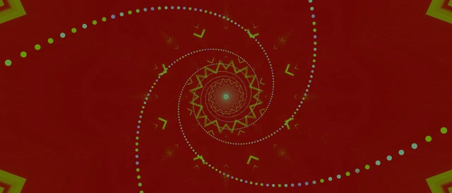 Neon Tunnel Kaleidoscope Star Burst VJ Loop 21:9 Ultrawide 60fps Screensaver