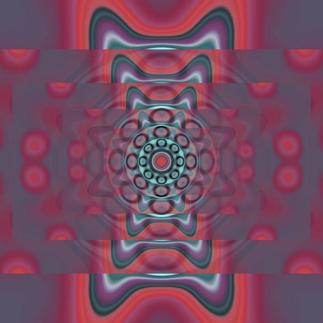 Neon Tunnel Kaleidoscope Vortex | 1:1 Square | 60fps Screensaver Loop