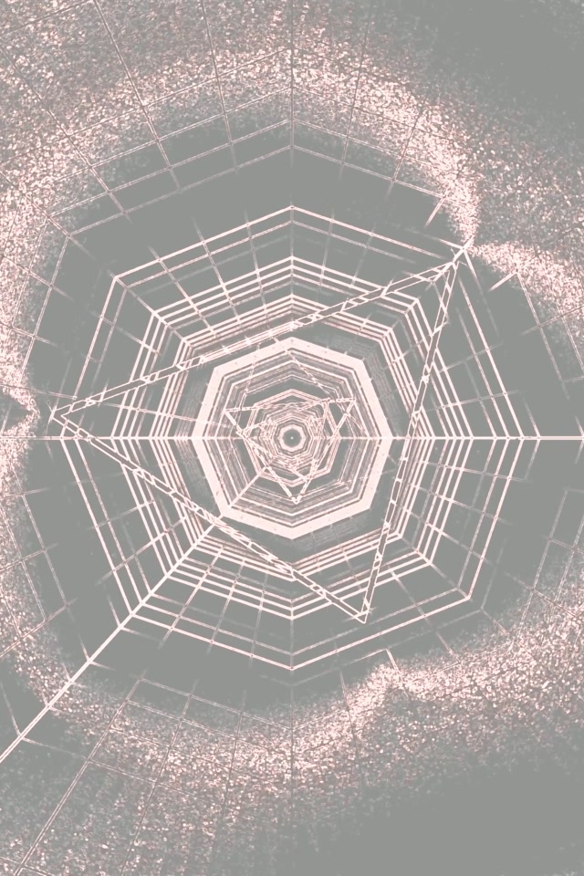 Neon Tunnel Hexagon Vortex VJ Loop 2:3 Photo Portrait 60fps Screensaver