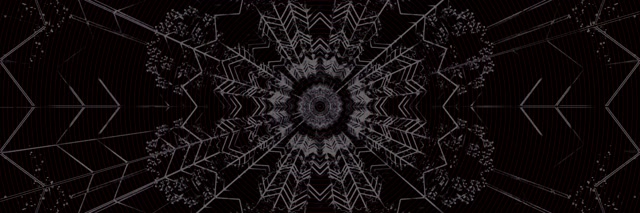 Fractal Kaleidoscope Neon Tunnel 3:1 Triple Wide 60fps Screensaver VJ Loop