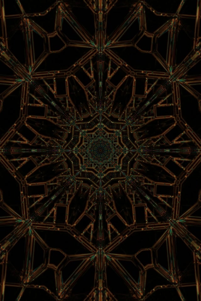 Neon Tunnel Screensaver 60fps 2:3 Photo Portrait Tanso Berdeng Fractal Vj Loop