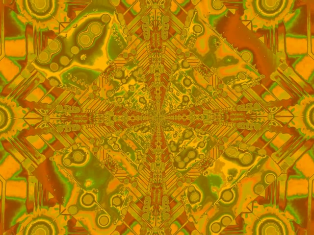 Neon Tunnel Gintong Kaleidoscope VJ Loop 4:3 Classic 60fps Screensaver