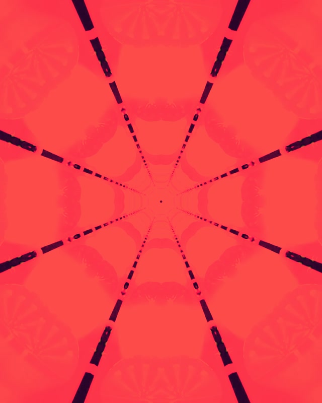 Neon Tunnel Pulang Sapot ng Gagamba Kaleidoscope VJ Loop 4:5 Instagram 60fps Screensaver