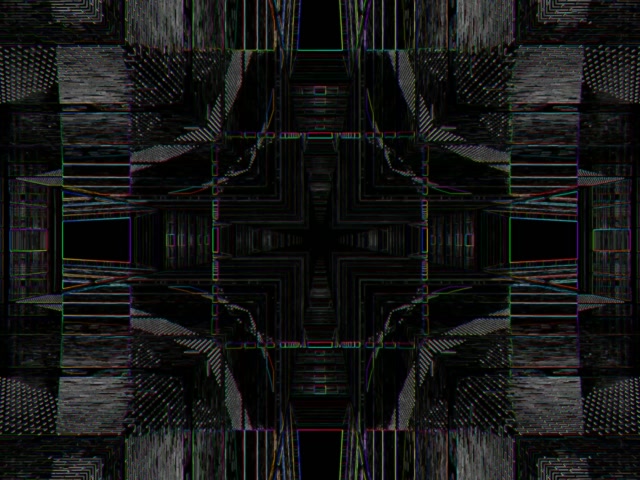 Neon Tunnel Kaleidoscope Mirror 4:3 Classic 60fps VJ Loop Screensaver