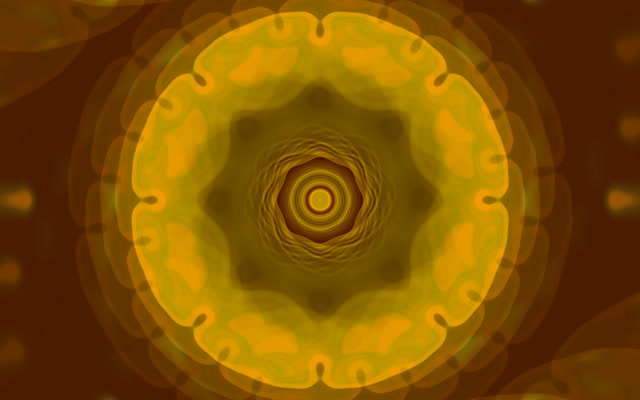 Hypnotic Golden Concentric Neon Tunnel 16:10 Macbook 60fps VJ Loop Screensaver