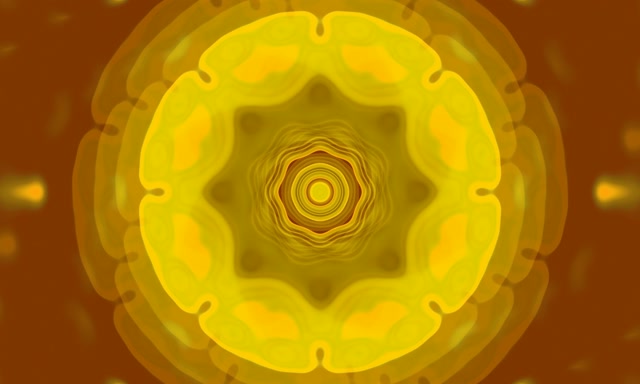 Yellow Concentric Neon Tunnel Vj Loop 5:3 Wide 60fps Screensaver