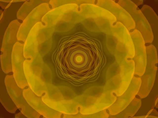 Concentric Golden Vortex Neon Tunnel 4:3 Classic 60fps VJ Loop Screensaver
